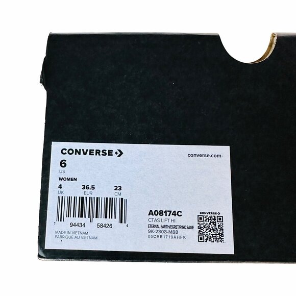 ⭐Converse Chuck Taylor Lift Platform Embroidered Sz 6 Womens Shoes Brown A08174C - Picture 9 of 14